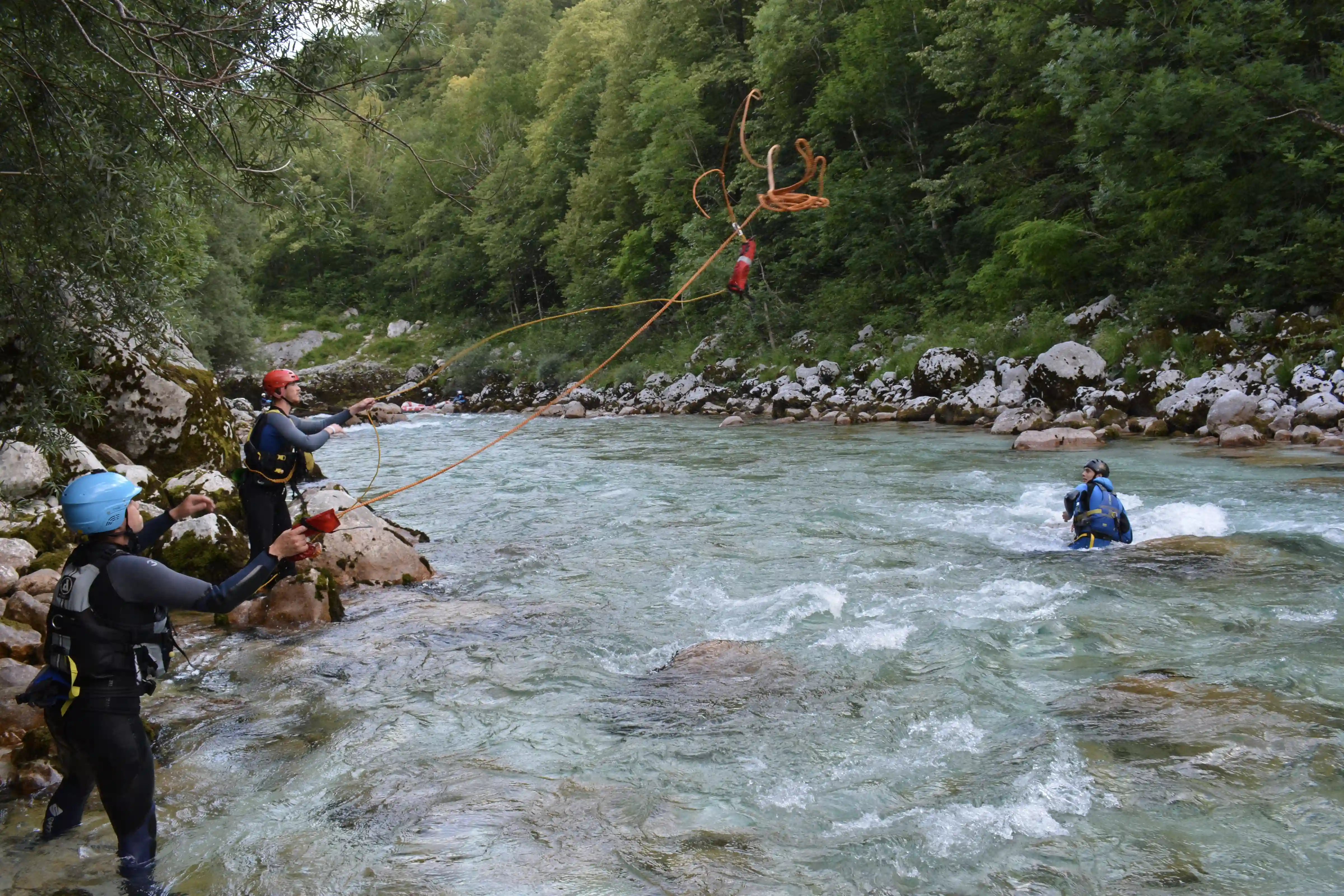 Program C Whitewater Rescue Training Slovenian Licences Footentrapment Safe Throwbag