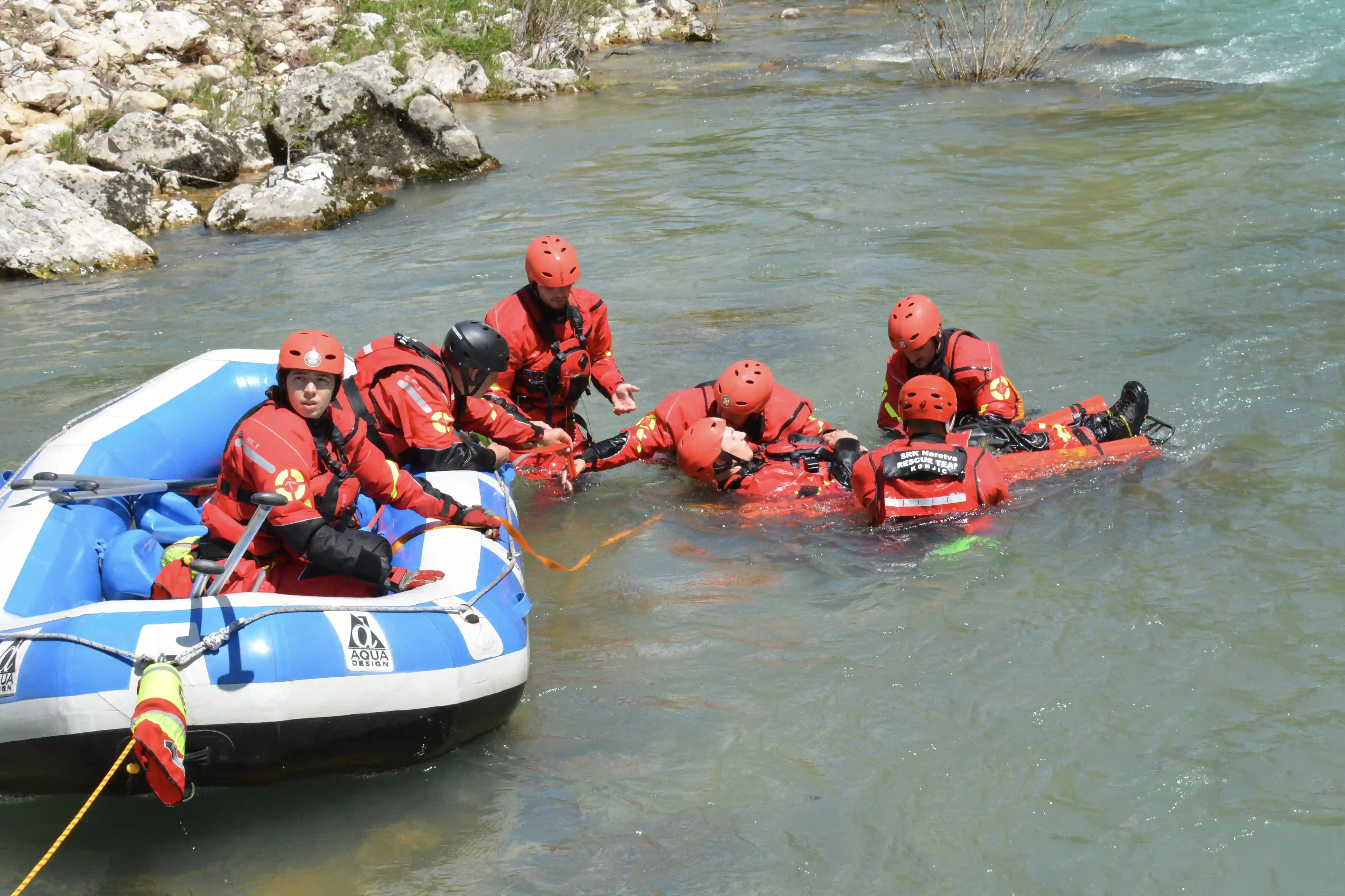 Rescue 3 Swiftwater Rescue Technician Advanced Clients Saving Injured Person From River Scenario