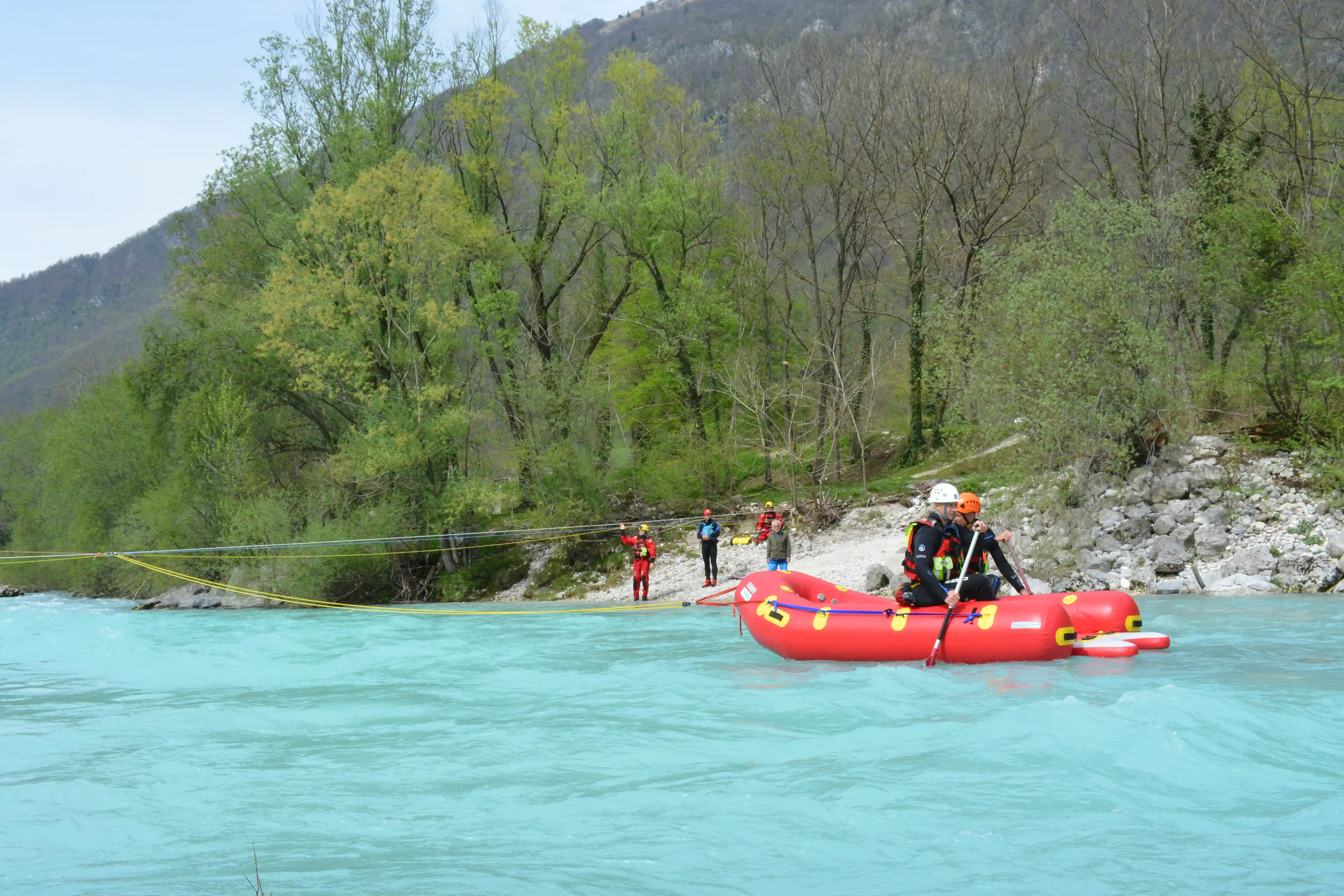 Rescue 3 Swiftwater Rescue Technician Advanced Clients Saving Injured Person From River Scenario