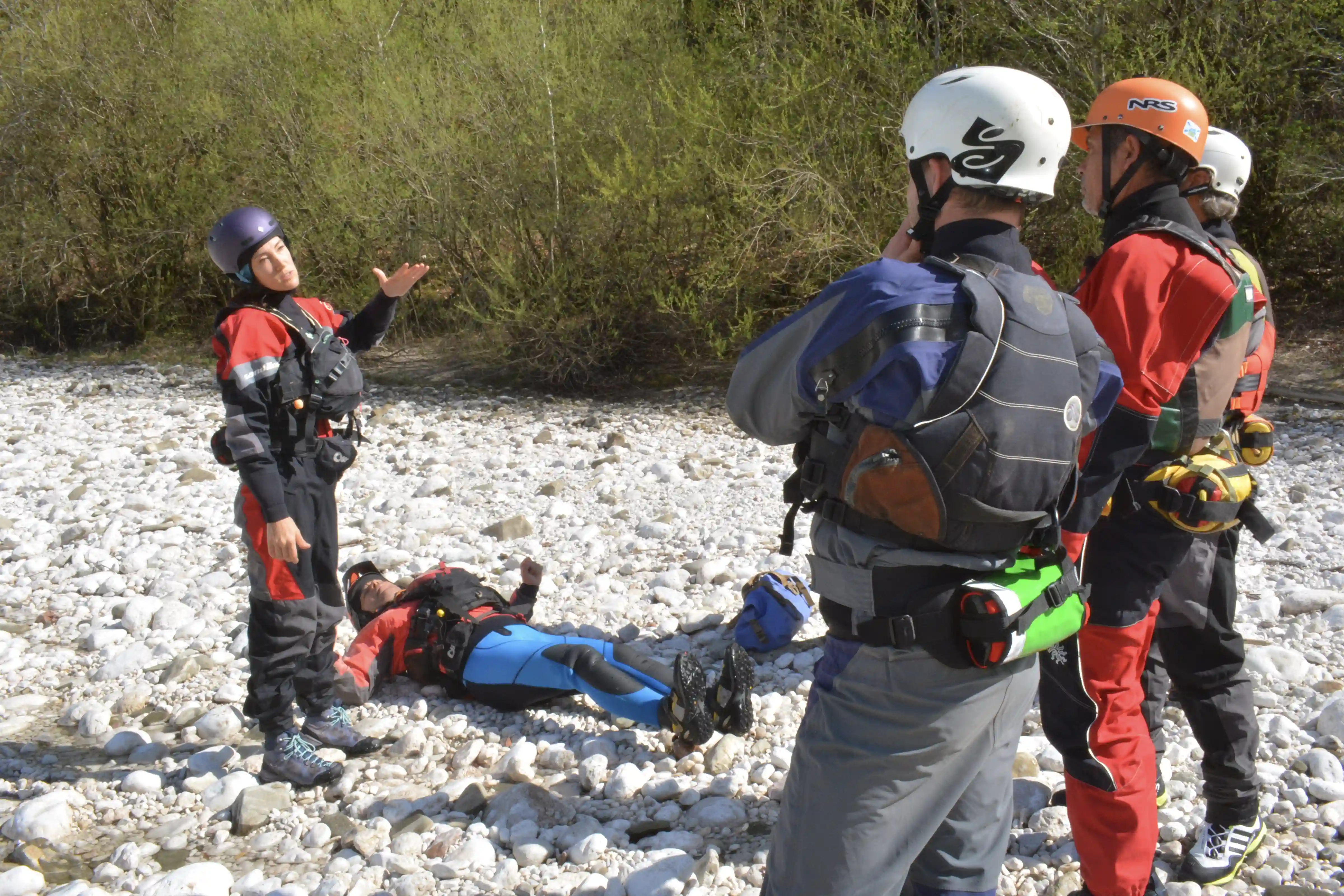 Rescue 3 Whitewater Rescue Technician Instructor Course Instruction On Injured Person
